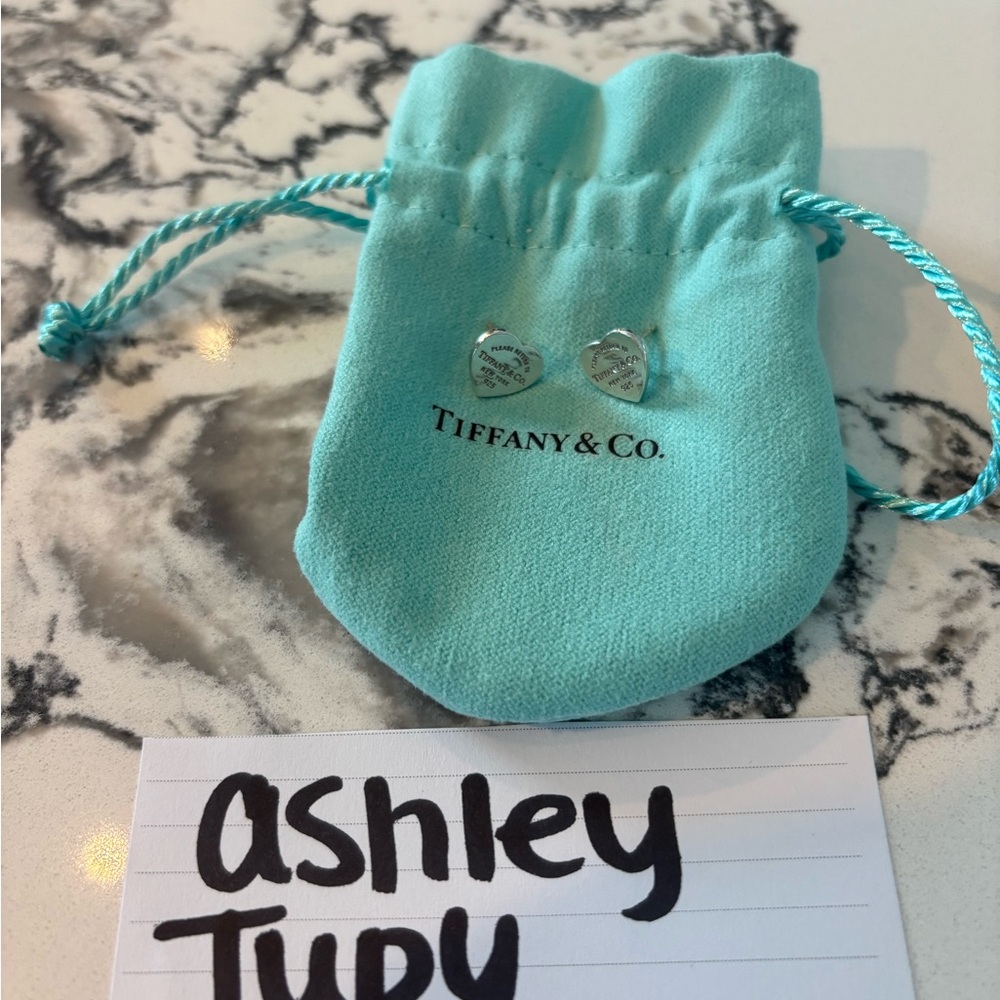 Tiffany & Co. Silver Heart Studs